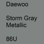 Preview: Daewoo, Storm Gray Metallic, 86U.